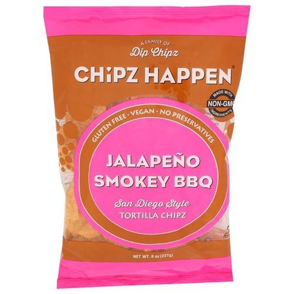 Chipz Happen Jalapeno Smokey Bbq Tortilla Chip, 8 Ounce -- 12 Per Case