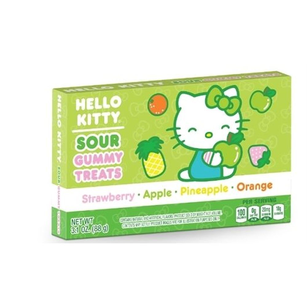 Hello Kitty Sour Gummi Treats, 3.1 Ounce -- 12 Per Case