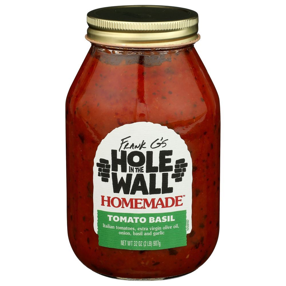 Hole In The Wall Homemade Tomato Basil Pasta Sauce, 32 Ounce -- 6 Per Case