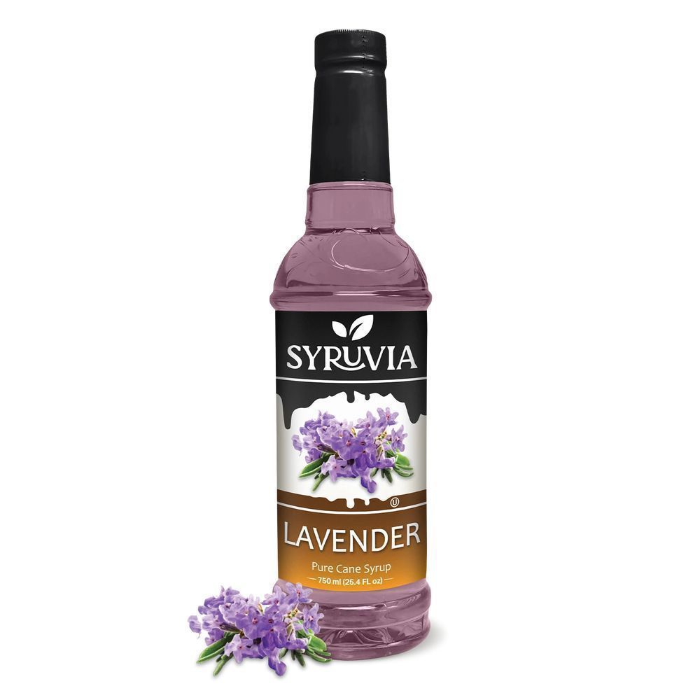 Syruvia Lavender Flavored Coffee Syrup For Drinks, Lattes, And Desserts, 25.4 Fluid Ounce -- 6 Per Case