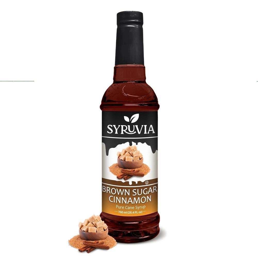 Syruvia Brown Sugar Cinnamon Flavored Coffee Syrup For Drinks, Lattes, And Desserts, 25.4 Fluid Ounce -- 6 Per Case