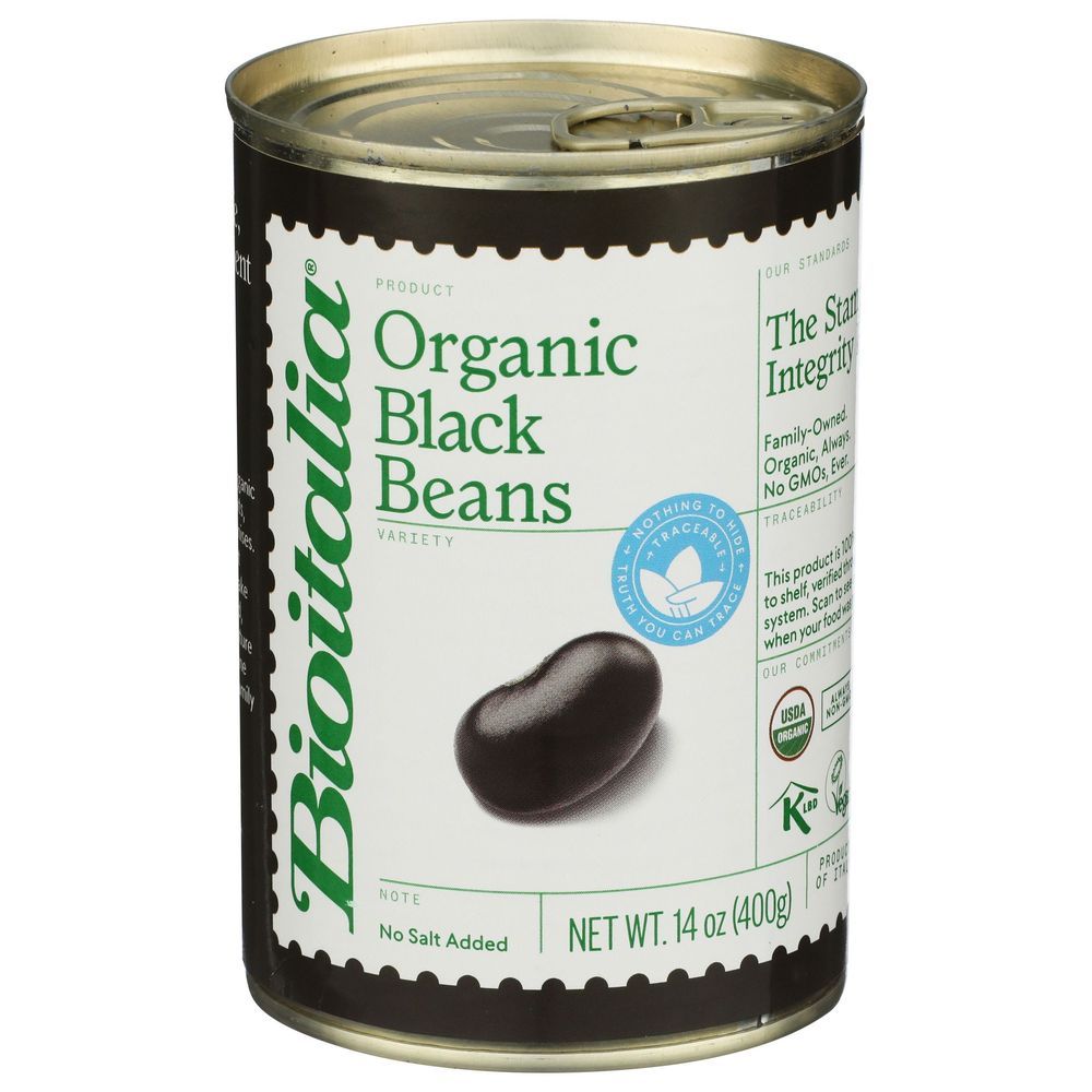 Bioitalia Organic Black Beans, 14 Ounce -- 12 Per Case