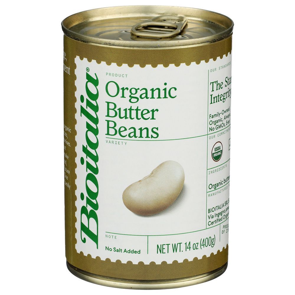 Bioitalia Organic Butter Beans, 14 Ounce -- 12 Per Case