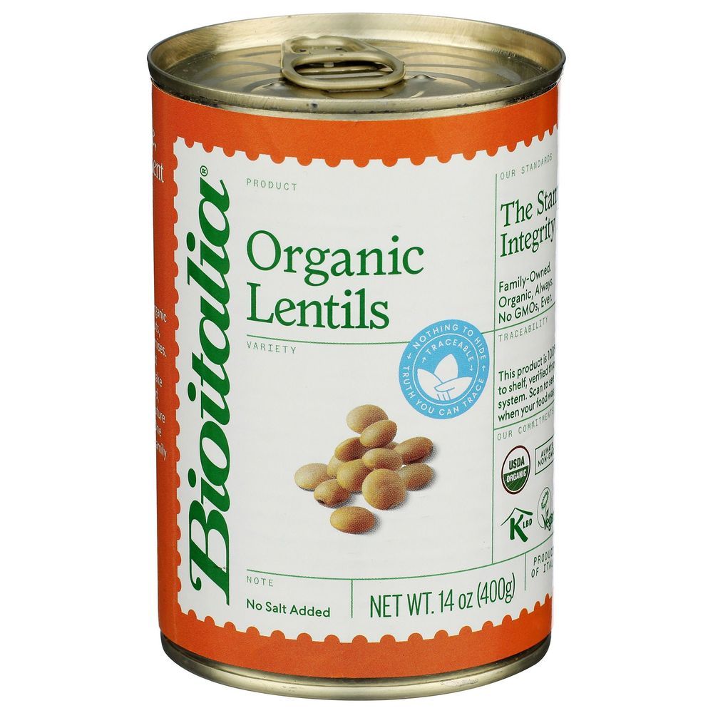 Bioitalia Organic Lentils, 14 Ounce -- 12 Per Case
