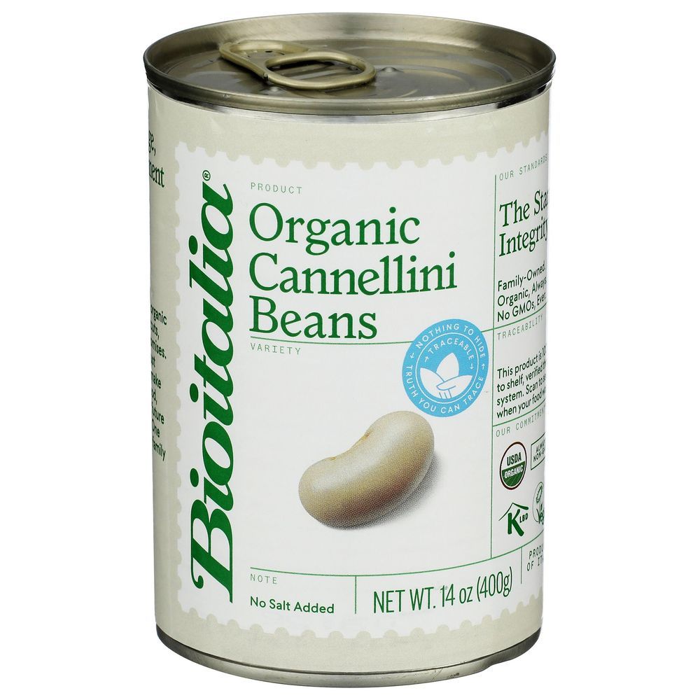 Bioitalia Organic Cannellini Beans, 14 Ounce -- 12 Per Case