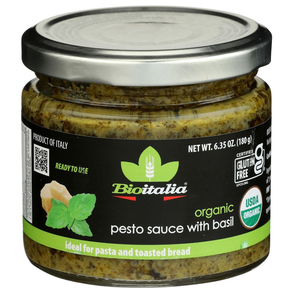 Bioitalia Organic Pesto Sauce With Basil, 6.35 Ounce -- 6 Per Case