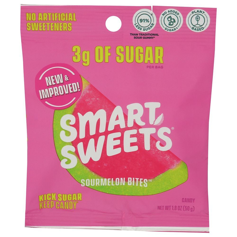 Smartsweets Sourmelon Bites Candy, 1.8 Ounce -- 12 Per Case