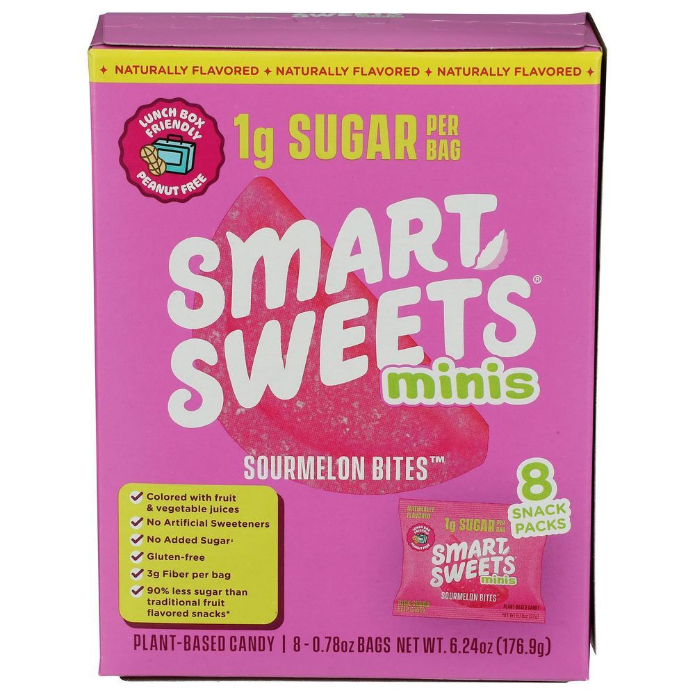 Smartsweets Sourmelon Bites Candy, 6.24 Ounce -- 10 Per Case