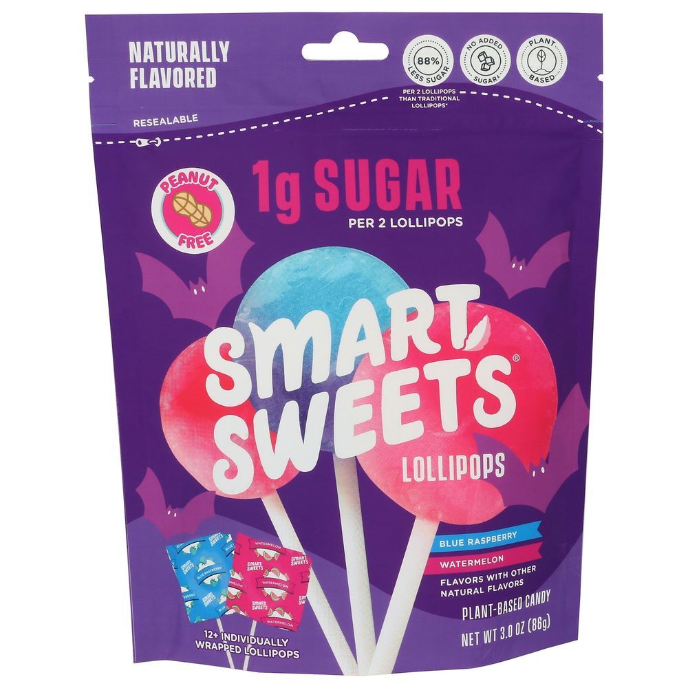 Smartsweets Halloween Lollipops Candy, 3 Ounce -- 8 Per Case