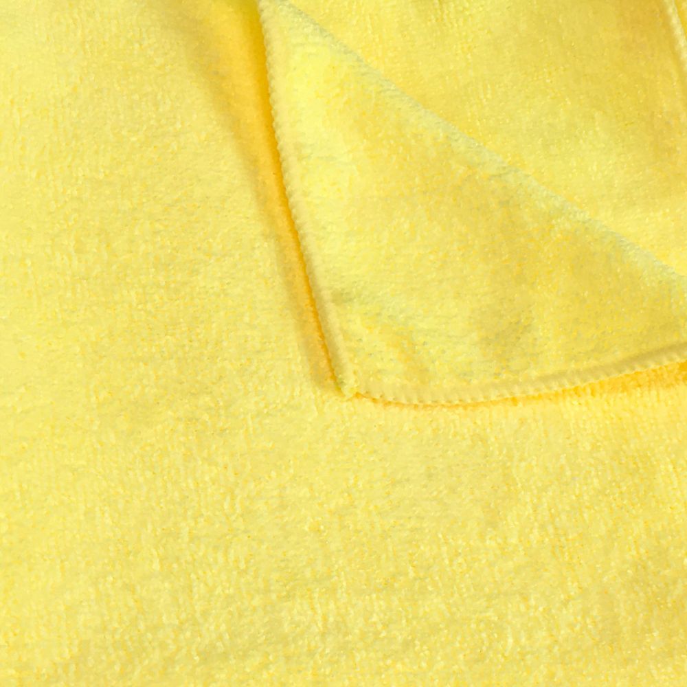 Ctc Yellow 215 Gsm Microfiber Terry Cloth, 16 X 16 Inch -- 12 Per Case