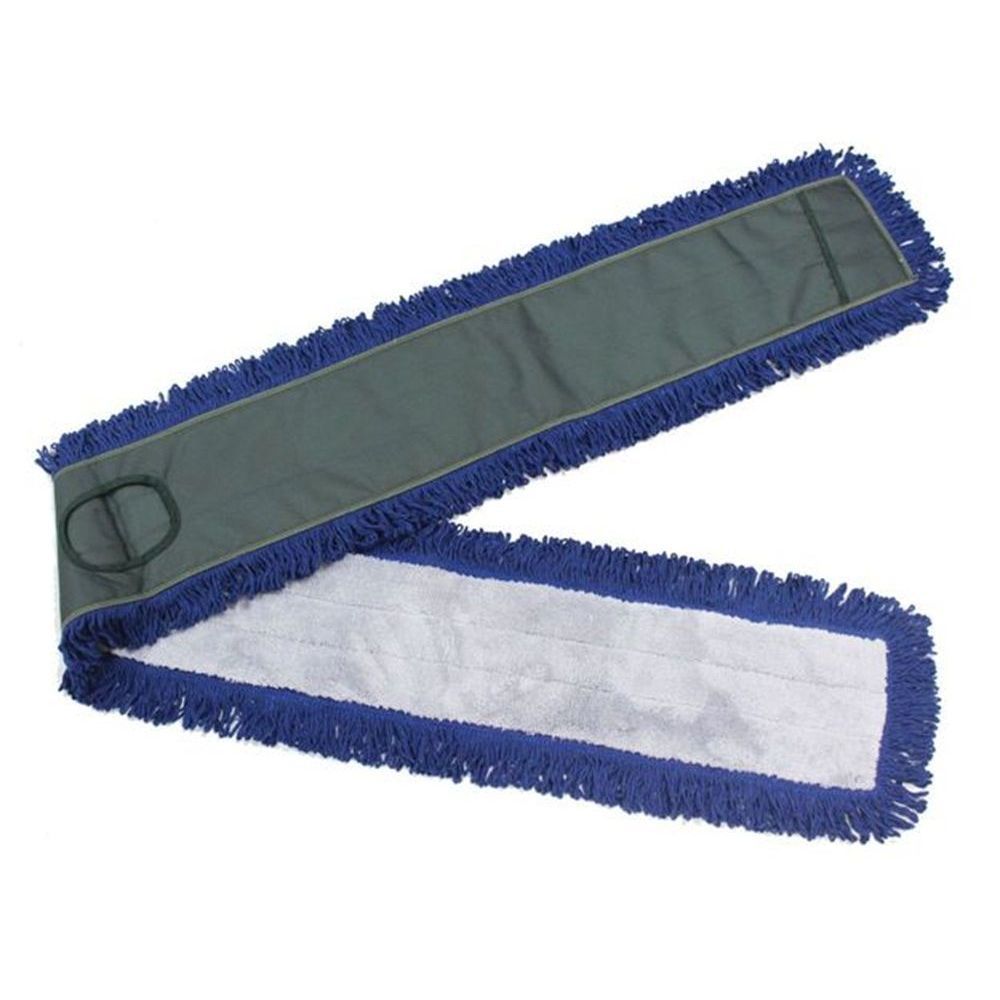 Ctc Fringed Dust Mop Pad With Canvas Backing, 60 Inch Long -- 12 Per Case
