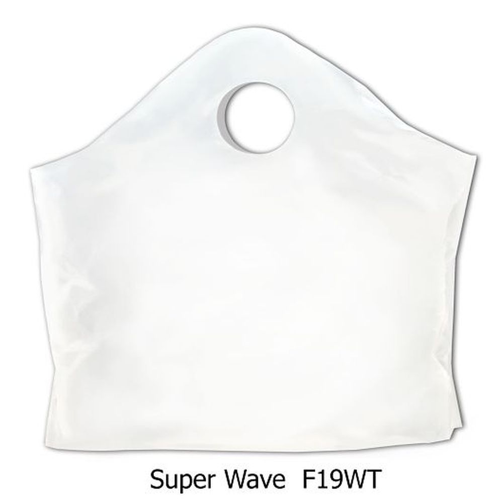 Command Packaging Plastic Stock White Wave Carry-out Bag, 500 Count -- 500 Per Case