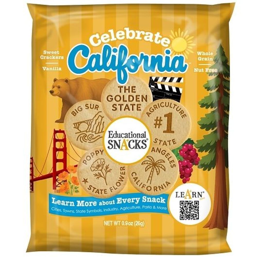Educational Snacks Celebrate California Vanilla Crackers, 0.9 Ounce -- 120 Per Case