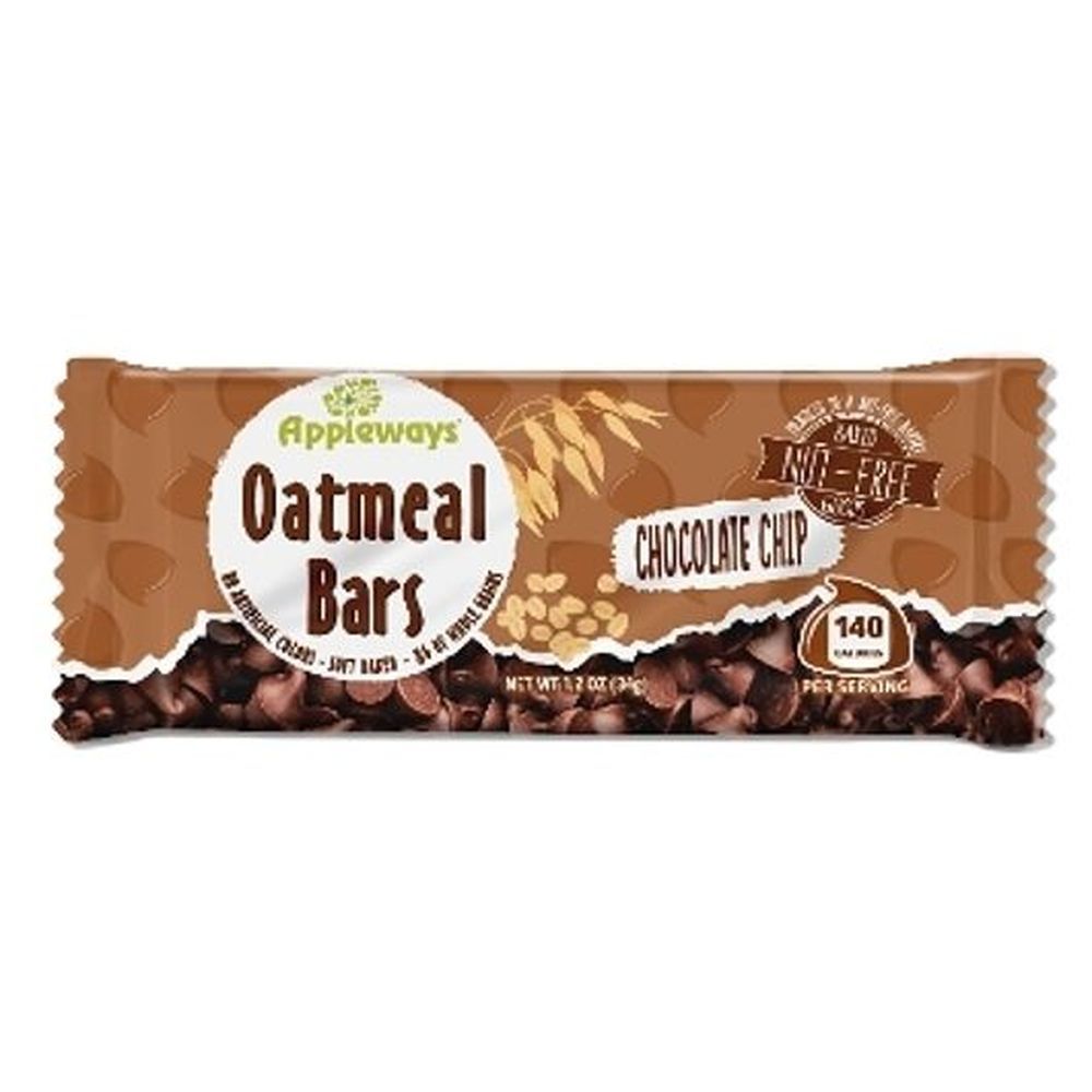 Appleways Chocolate Chip Oatmeal Bar, 1.2 Ounce -- 216 Per Case