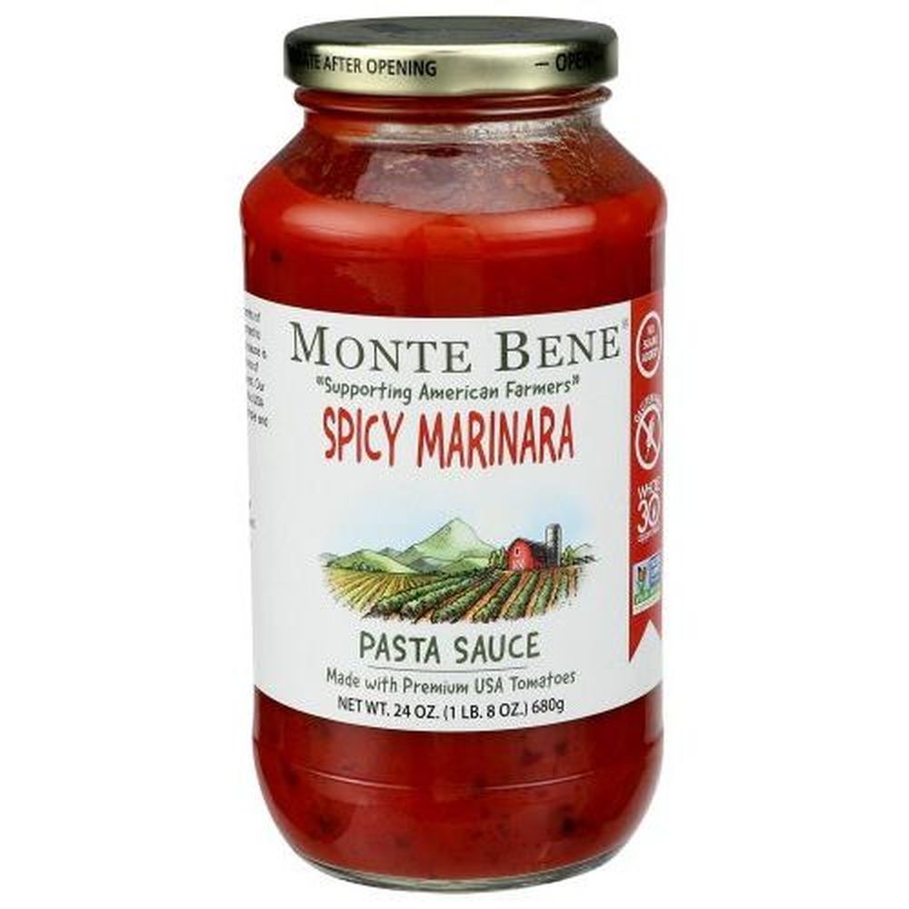 Monte Bene Spicy Marinara Pasta Sauce, 24 Ounce -- 6 Per Case