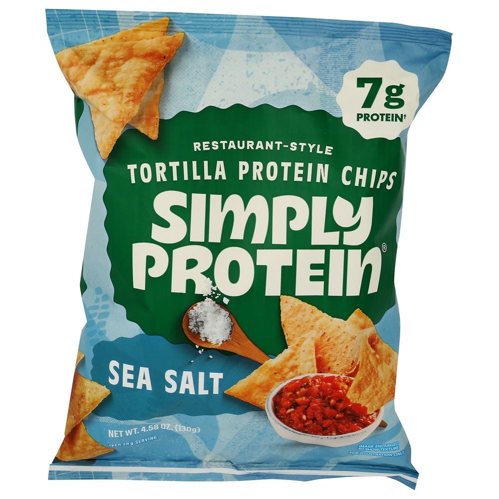 Simplyprotein Sea Salt Tortilla Chips, 4.58 Ounce -- 6 Per Case