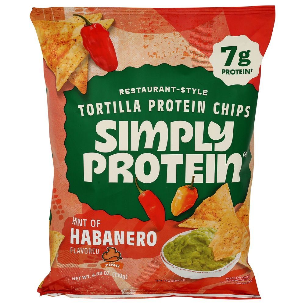 Simplyprotein Habanero Tortilla Chips, 4.58 Ounce -- 6 Per Case