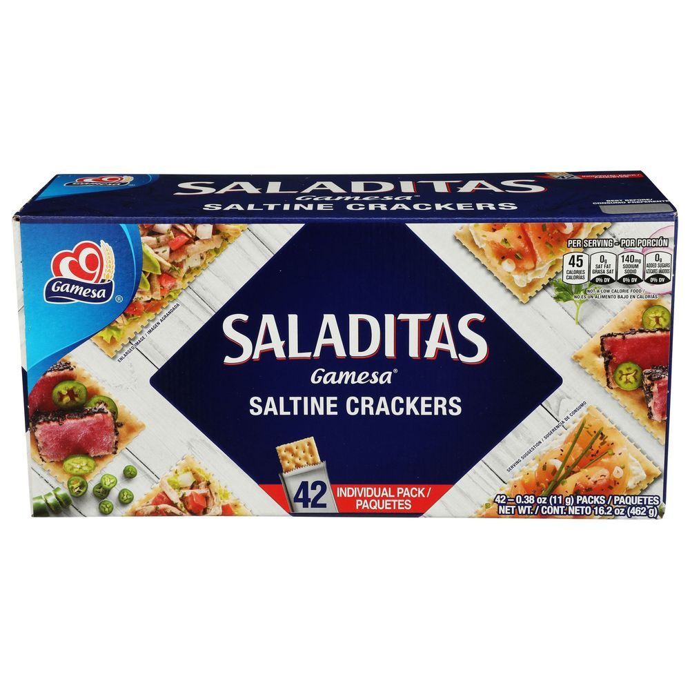 Gamesa Mini Saltine Crackers, 16.2 Ounce -- 12 Per Case