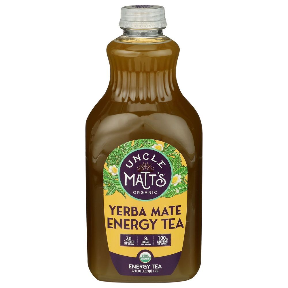 Uncle Matt's Organic Yerba Mate Energy Tea, 52 Fluid Ounce -- 6 Per Case