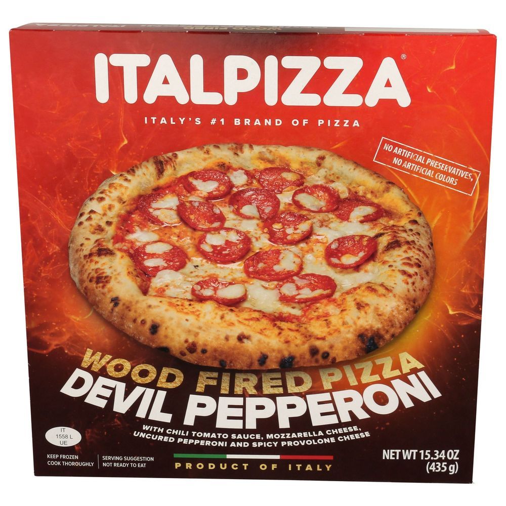 Italpizza Devil Pepperoni Wood Fired Pizza, 15.34 Ounce -- 10 Per Case