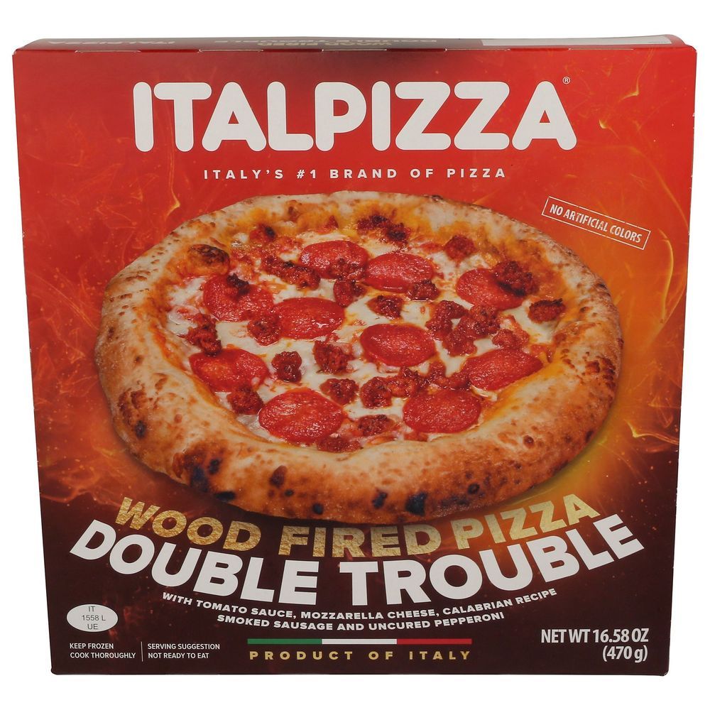 Italpizza Double Trouble Wood Fired Pizza, 16.58 Ounce -- 10 Per Case