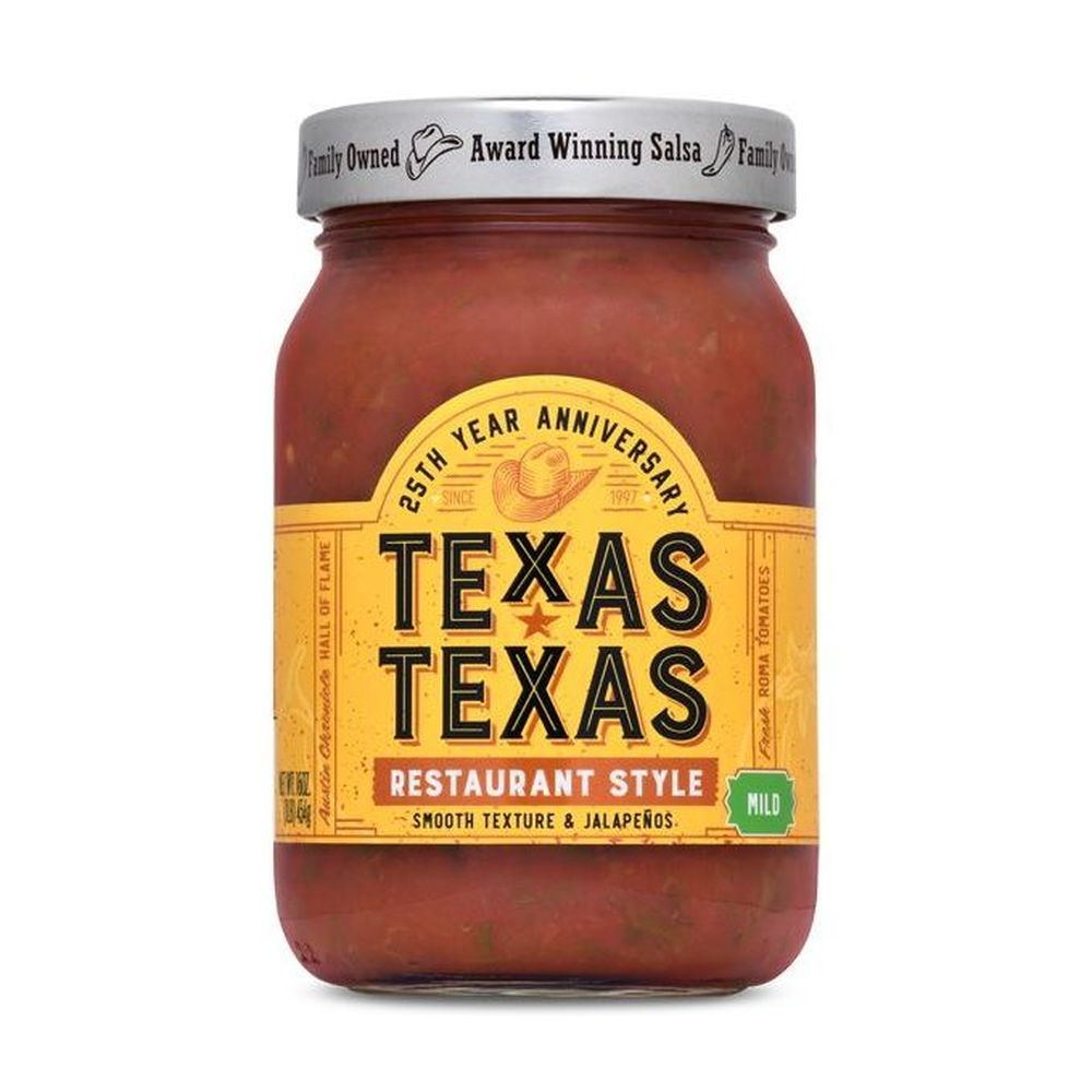Texas Texas Restaurant Style Mild Salsa, 16 Ounce -- 6 Per Case