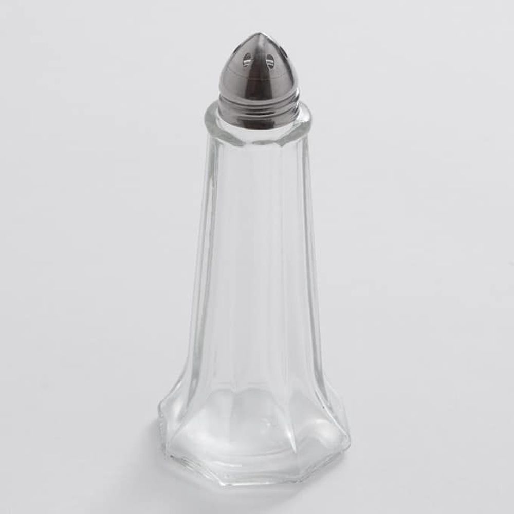 American Metalcraft Glass 1 1/4 Ounce Eiffel Tower Salt And Pepper Shaker With Chrome Plated Abs Top, 4-1/2 Inch Height