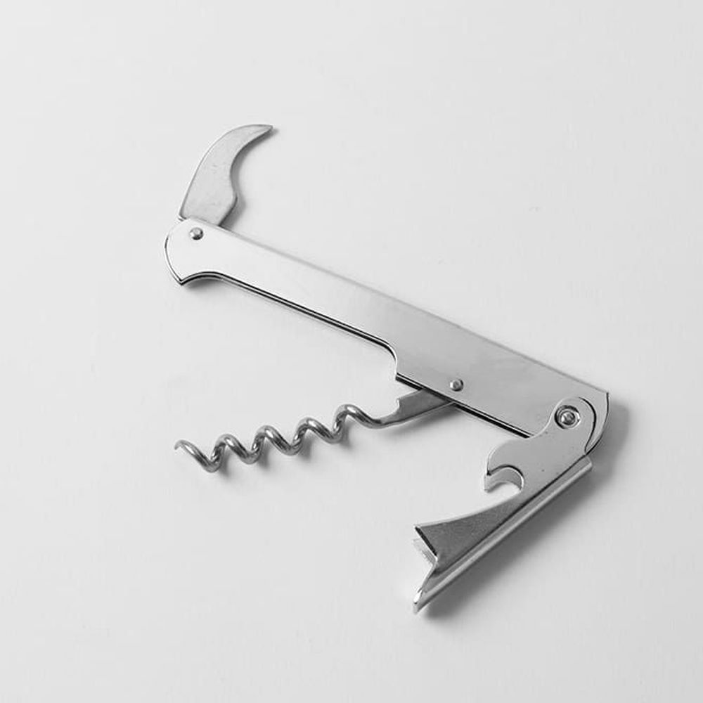 American Metalcraft Stainless Steel Curved Knife Waiters Corkscrew, 4-1/2 X 7/8 X 7/8 Inch