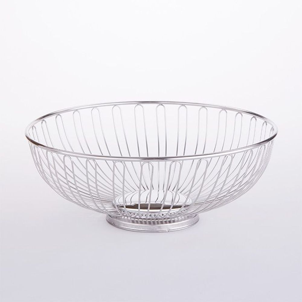American Metalcraft Stainless Steel Round Basket, 11-3/8 Inch Dia. X 4 Inch Height