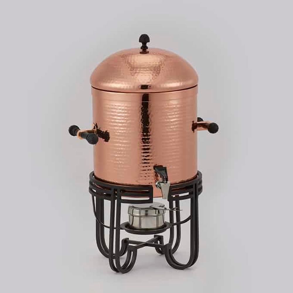 American Metalcraft Mesa Collection Copper Hammered Stainless Steel 13 Quart Coffee Urn, 14-1/8 X 14-1/8 X 23-1/2 Inch