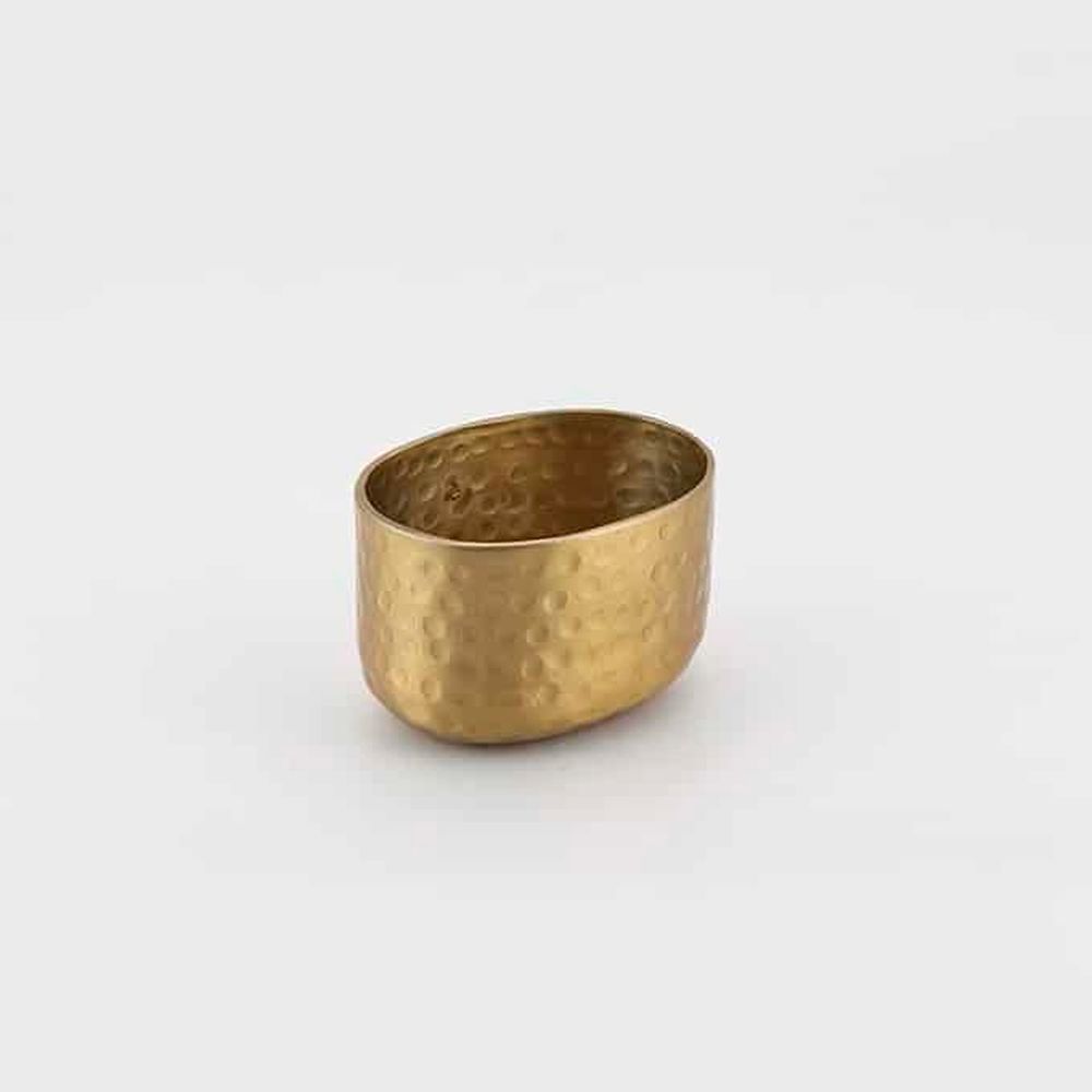 American Metalcraft Gold Hammered Aluminum 6 Ounce Sugar Packet Holder, 3-3/8 X 2-1/2 X 2-1/4 Inch