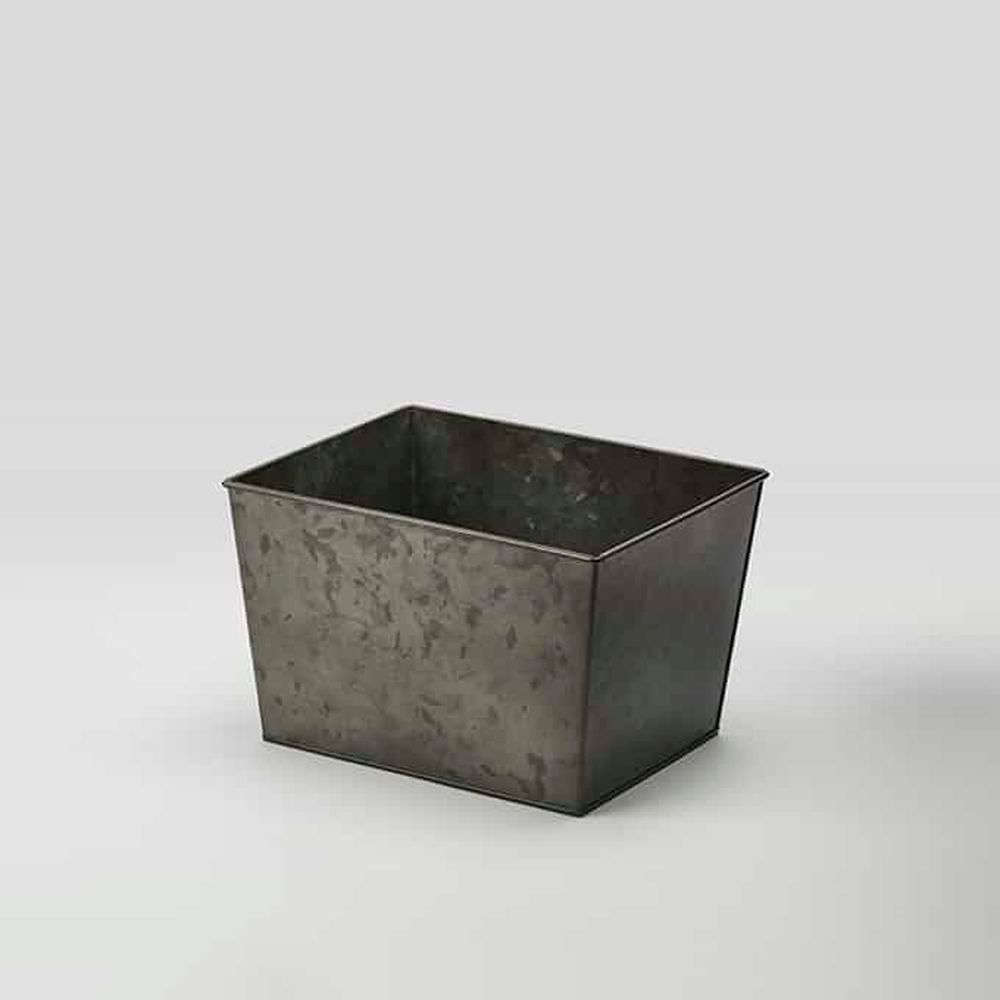 American Metalcraft Onyx Galvanized Steel Half Size Rectangular Beverage Tub, 12-1/2 X 9-7/8 X 7-7/8 Inch