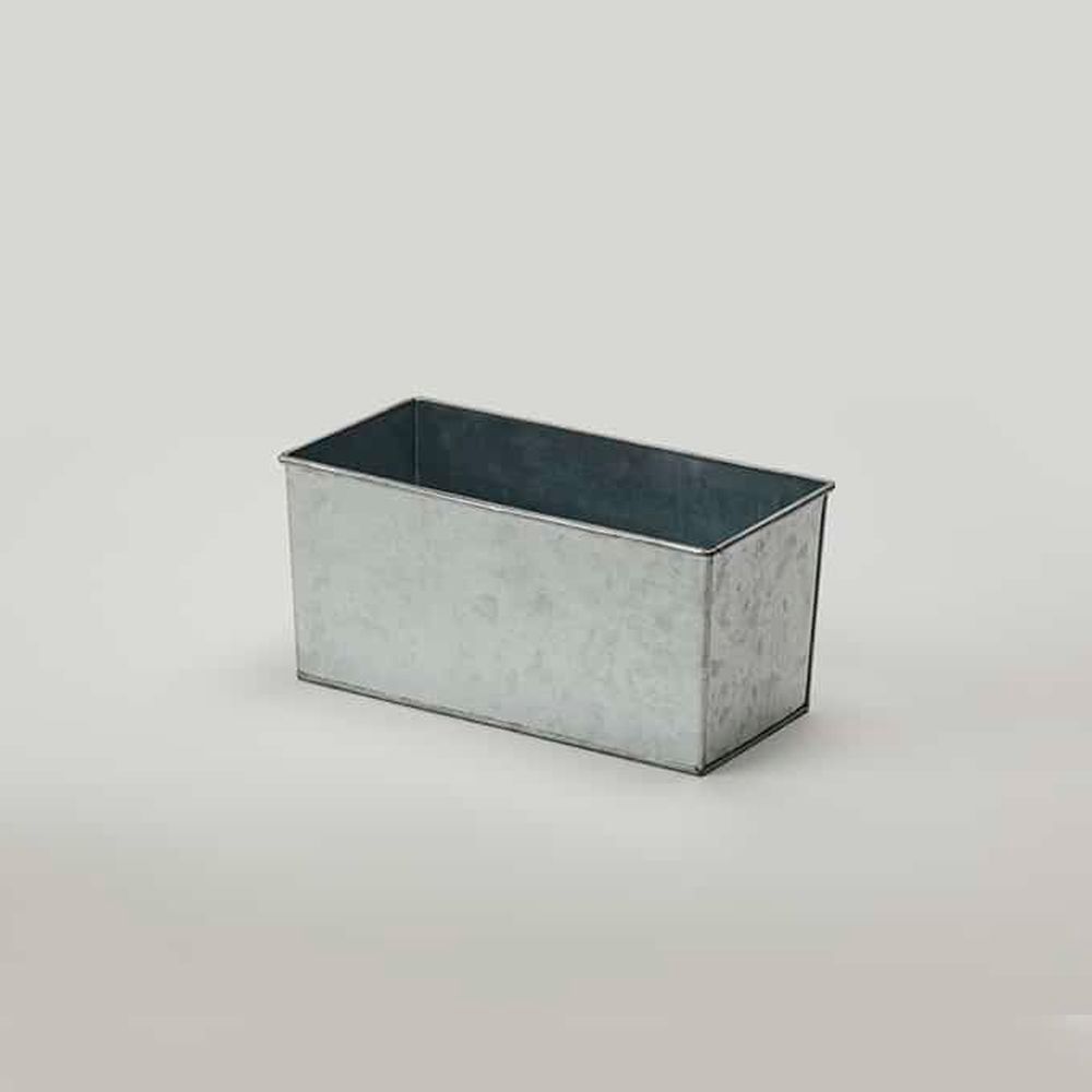 American Metalcraft Silver Galvanized Steel Third Size Rectangular Beverage Tub, 12-1/4 X 6 X 5-3/4 Inch
