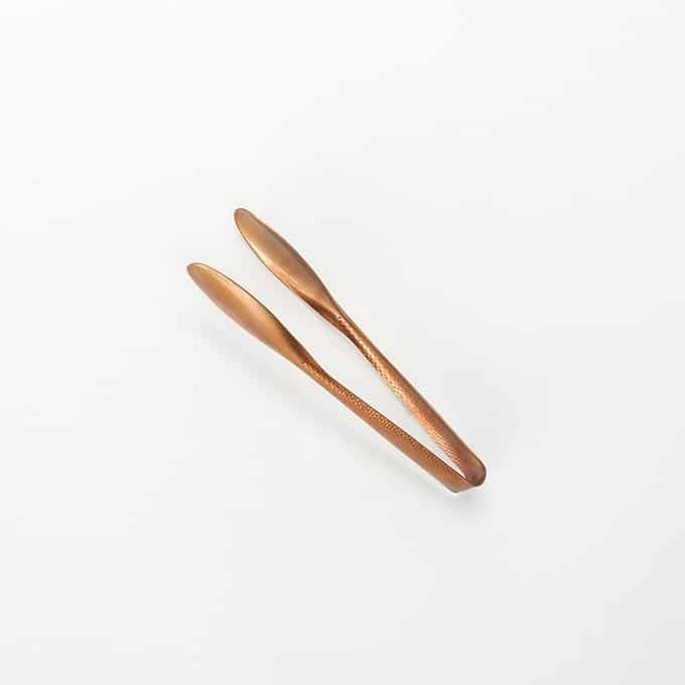 American Metalcraft Vintage Bronze Hammered Stainless Steel Serving Tong, 6 Inch Length