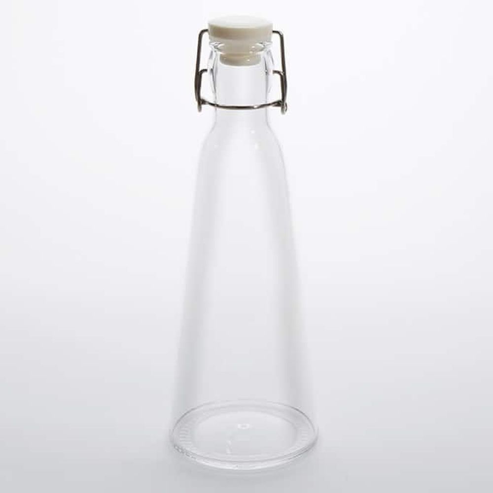 American Metalcraft Clear Acrylic 34 Ounce Water Bottle With Gasket, 4-1/8inch Dia. X 11-5/8 Inch Height