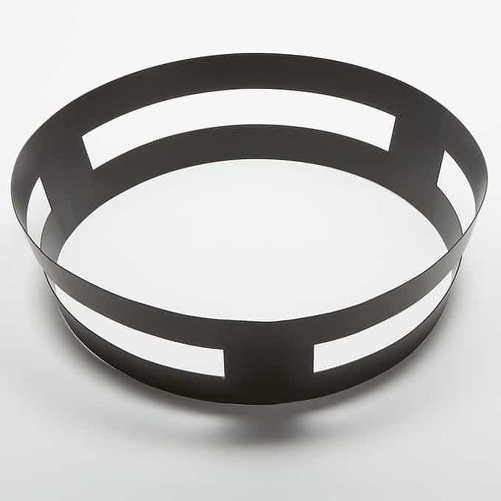 American Metalcraft Black Stainless Steel Round Twilight Griddle Stand, 17 Inch Dia. X 4-1/2 Inch Height