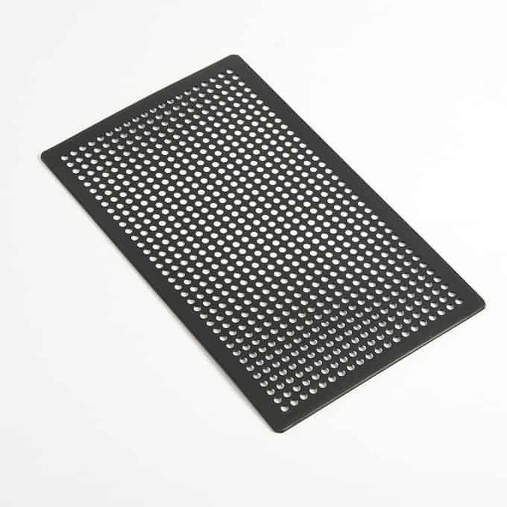 American Metalcraft Black 14 Gauge Hard Coat Anodized Aluminum Rectangular Mega Flatbread Screen, 14 X 8 Inch