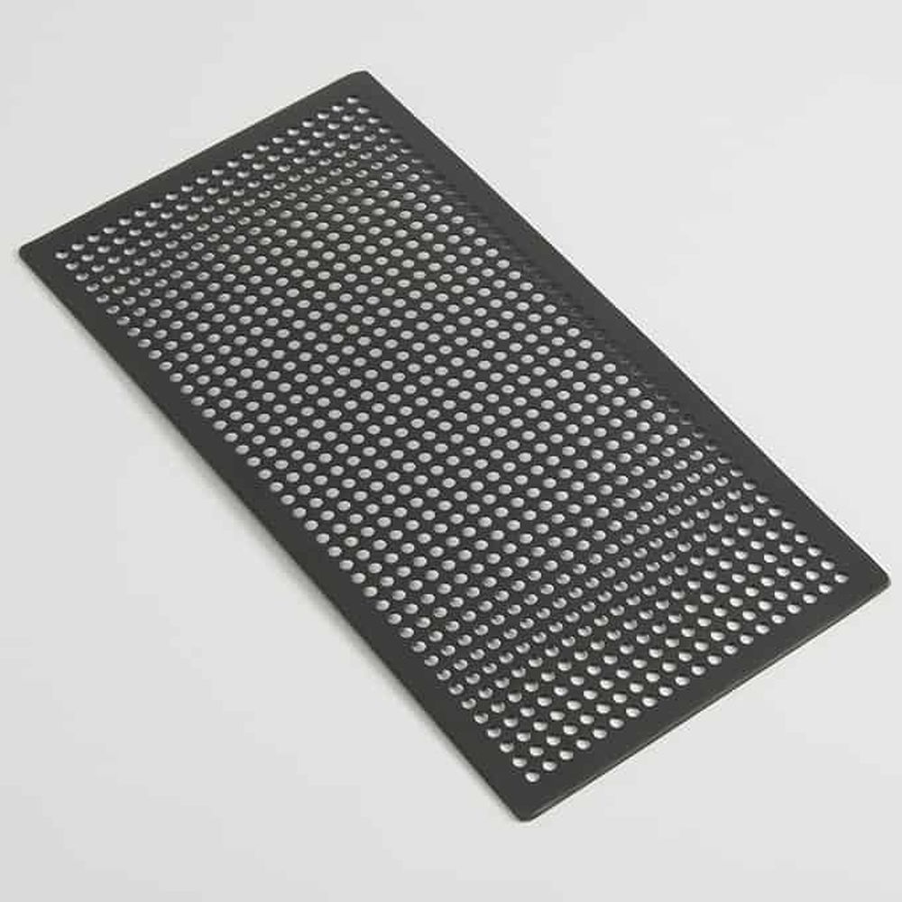 American Metalcraft Black 14 Gauge Hard Coat Anodized Aluminum Rectangular Mega Flatbread Screen, 16 X 8 Inch