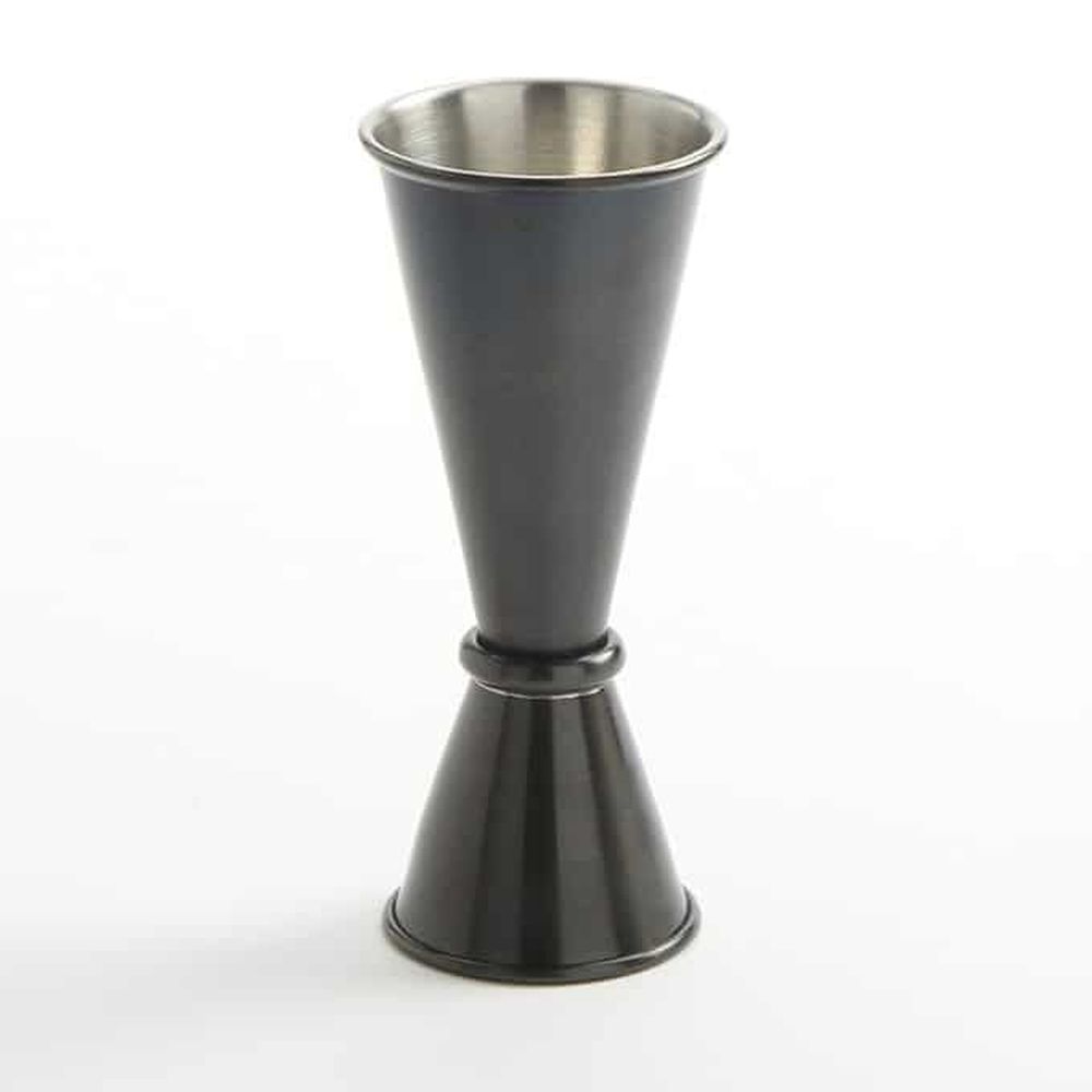 American Metalcraft Black Brushed Stainless Steel Japanese Style Jigger, 1 X 2 Ounce Capacity
