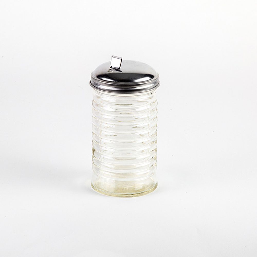 American Metalcraft Glass Beehive Shaker With Stainless Steel Sugar Top, 12 Ounce Capacity