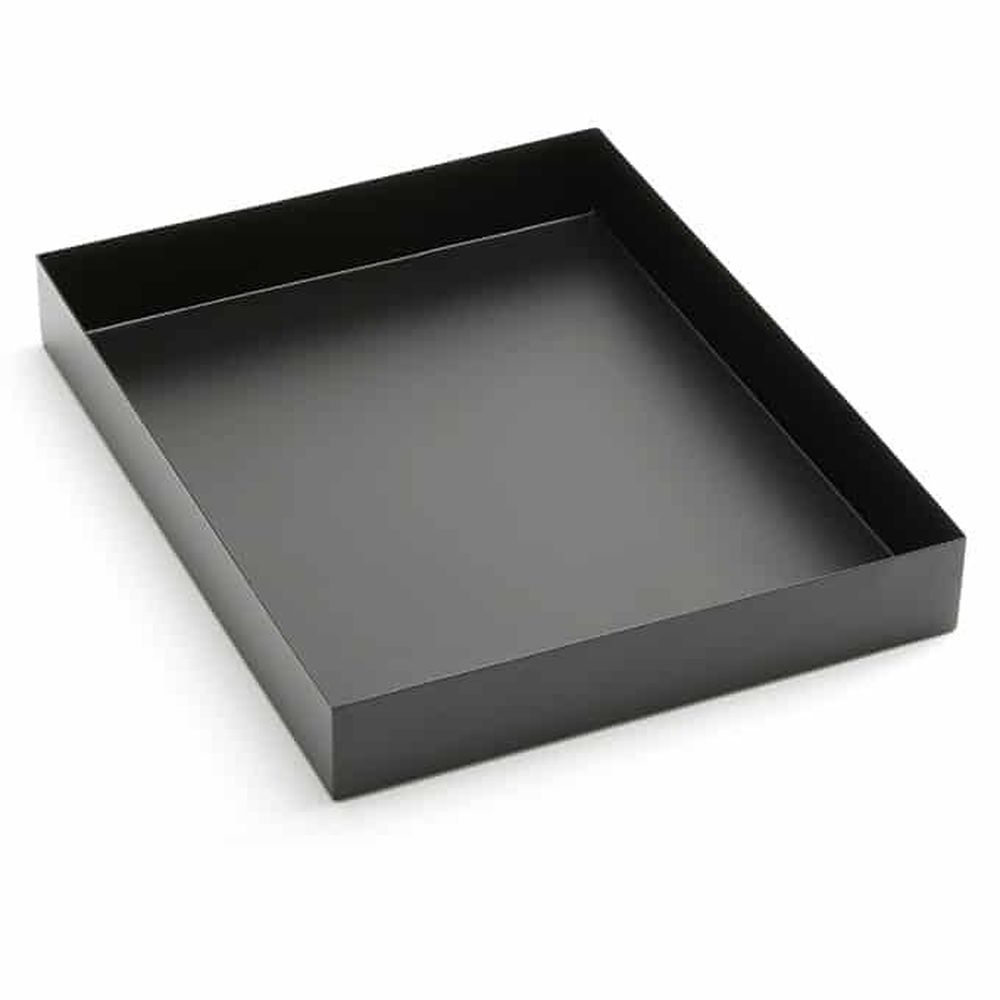 American Metalcraft Black Stainless Steel Twilight Rectangular Market Tray, 15 X 12 X 2 Inch