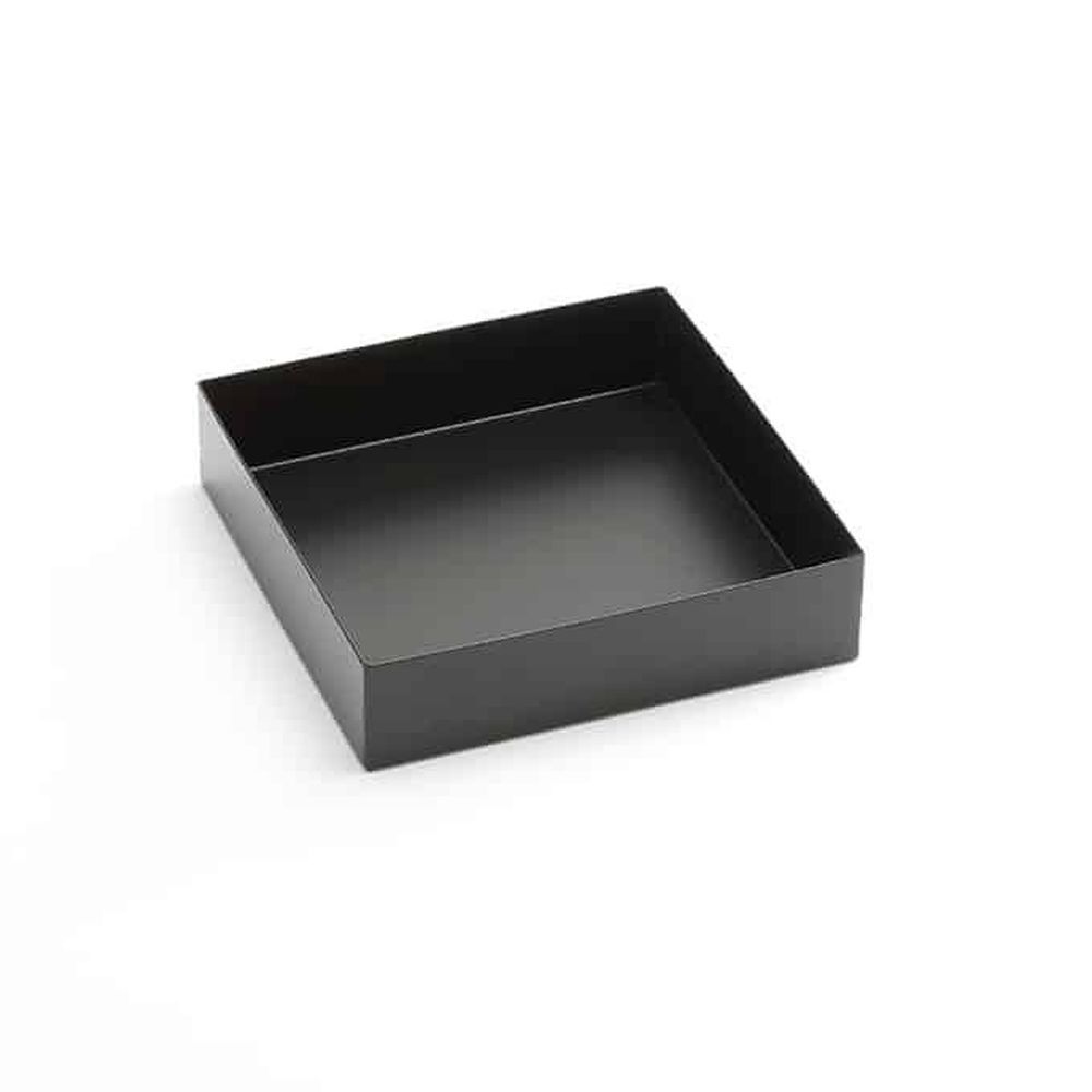 American Metalcraft Black Stainless Steel Twilight Square Market Tray, 8 1/8 X 8 1/8 X 2 Inch