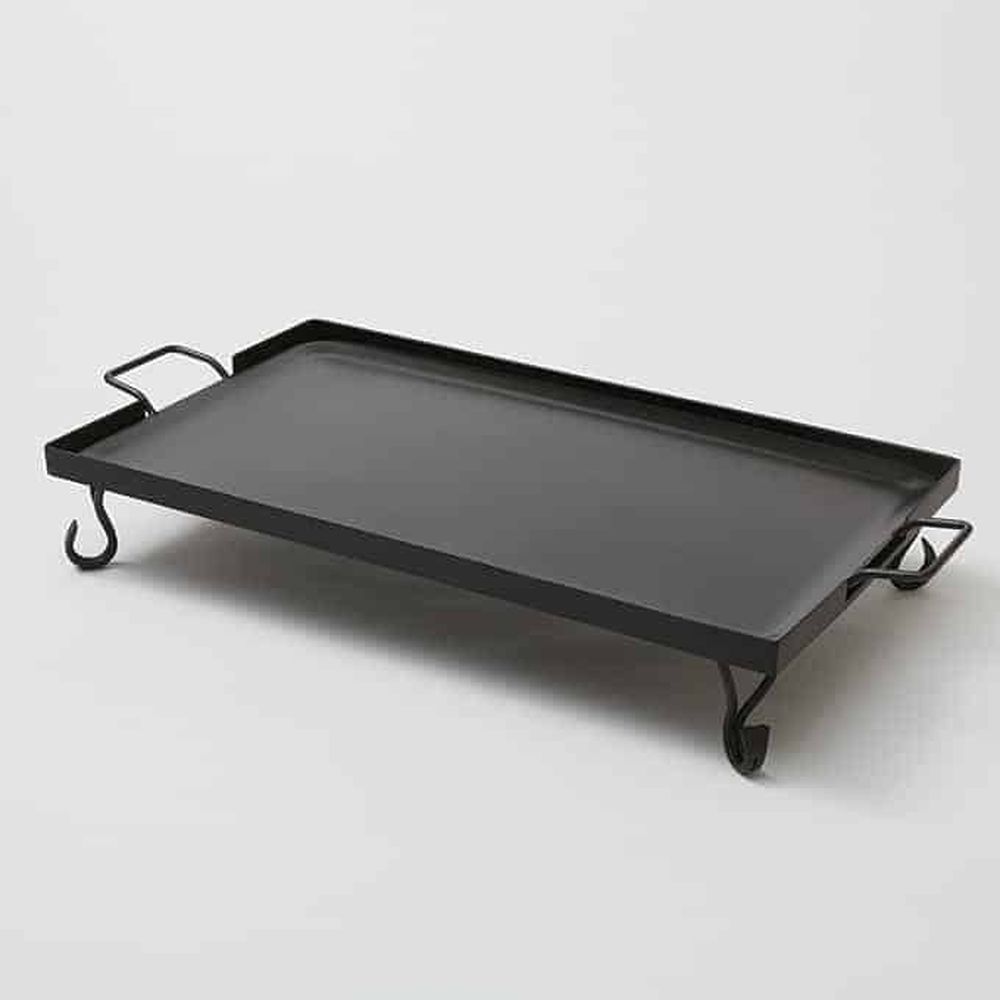 American Metalcraft Black Wrought Iron Full Size Griddle With Stand, 27 X 16 X 5 Inch