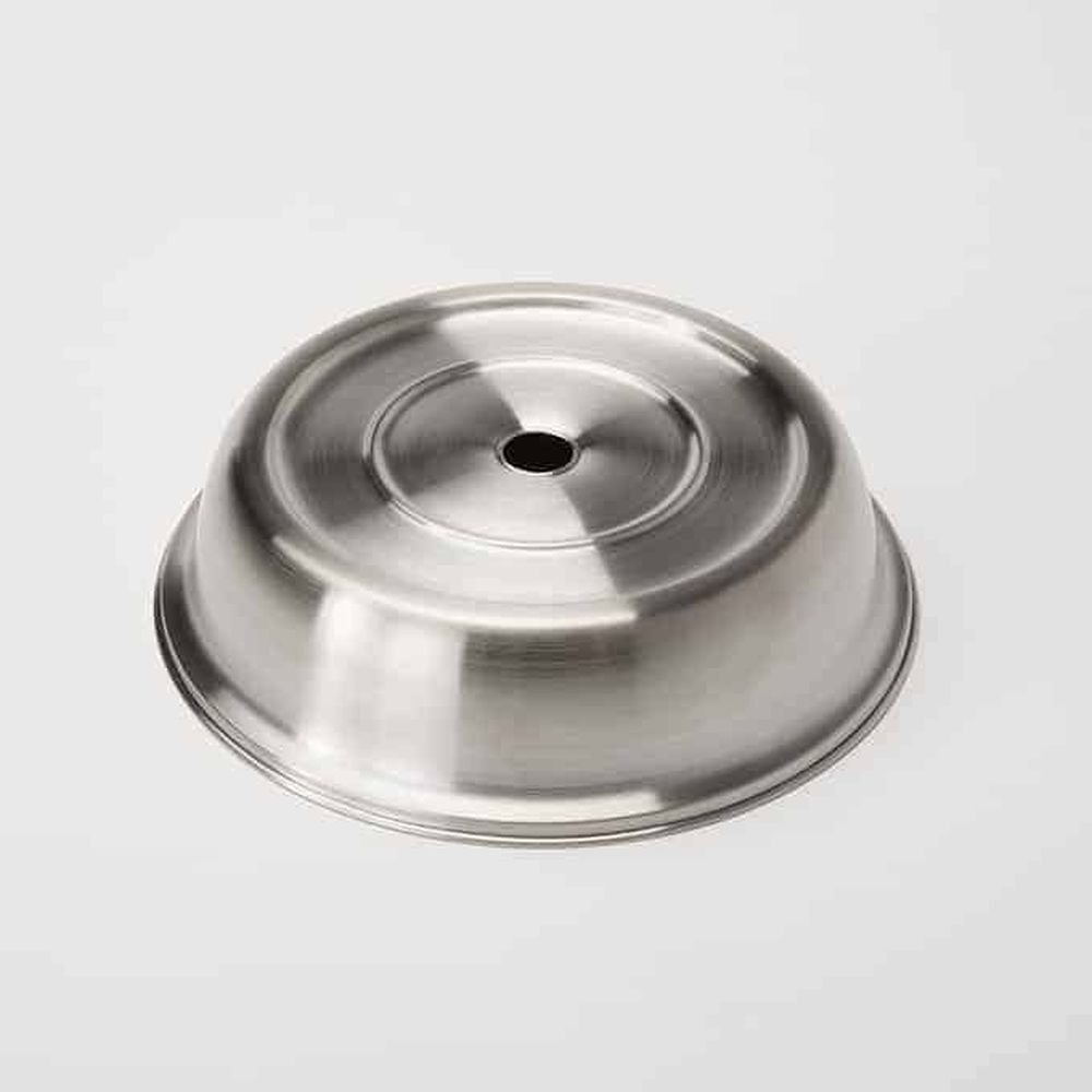 American Metalcraft Stainless Steel Satin Finish Round Stock Plate Cover For 8 15/16 To 9 1/8 Inch Dia. Standard Or Wide Foot Plate