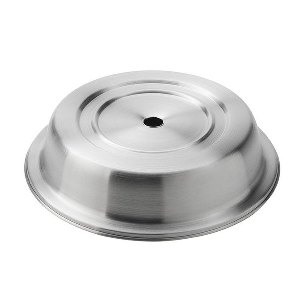 American Metalcraft Stainless Steel Satin Finish Round Stock Plate Cover For 10-7/16 To 10-11/16 Inch Dia Narrow Foot Plate