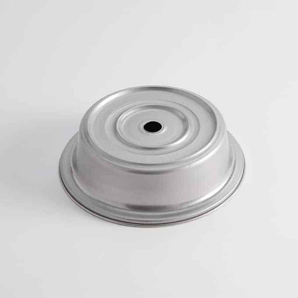 American Metalcraft Stainless Steel Satin Finish Round Stock Plate Cover For 8 3/8 To 8 13/16 Inch Dia. Standard Or Wide Foot Plate