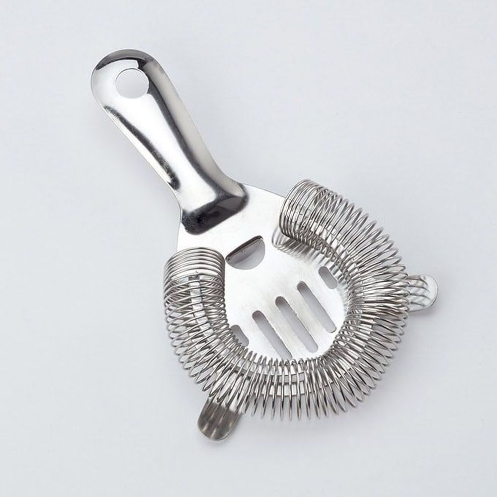American Metalcraft Stainless Steel Two Prong Tight Coil Bar Strainer, 5-3/4 X 3-1/4 Inch