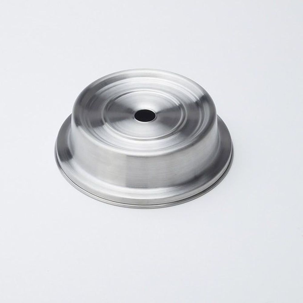 American Metalcraft Stainless Steel Satin Finish Stock Plate Cover For 6-5/8 To 6-7/8 Inch Dia. Standard Narrow Or Wide Foot Plate