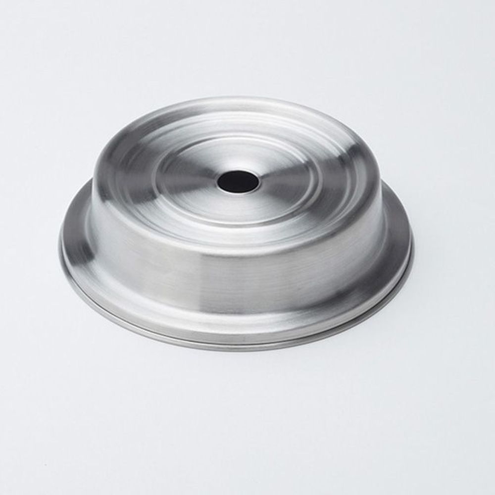 American Metalcraft Stainless Steel Satin Finish Stock Plate Cover For 7-5/8 To 7-7/8 Inch Dia. Standard Narrow Foot Plate