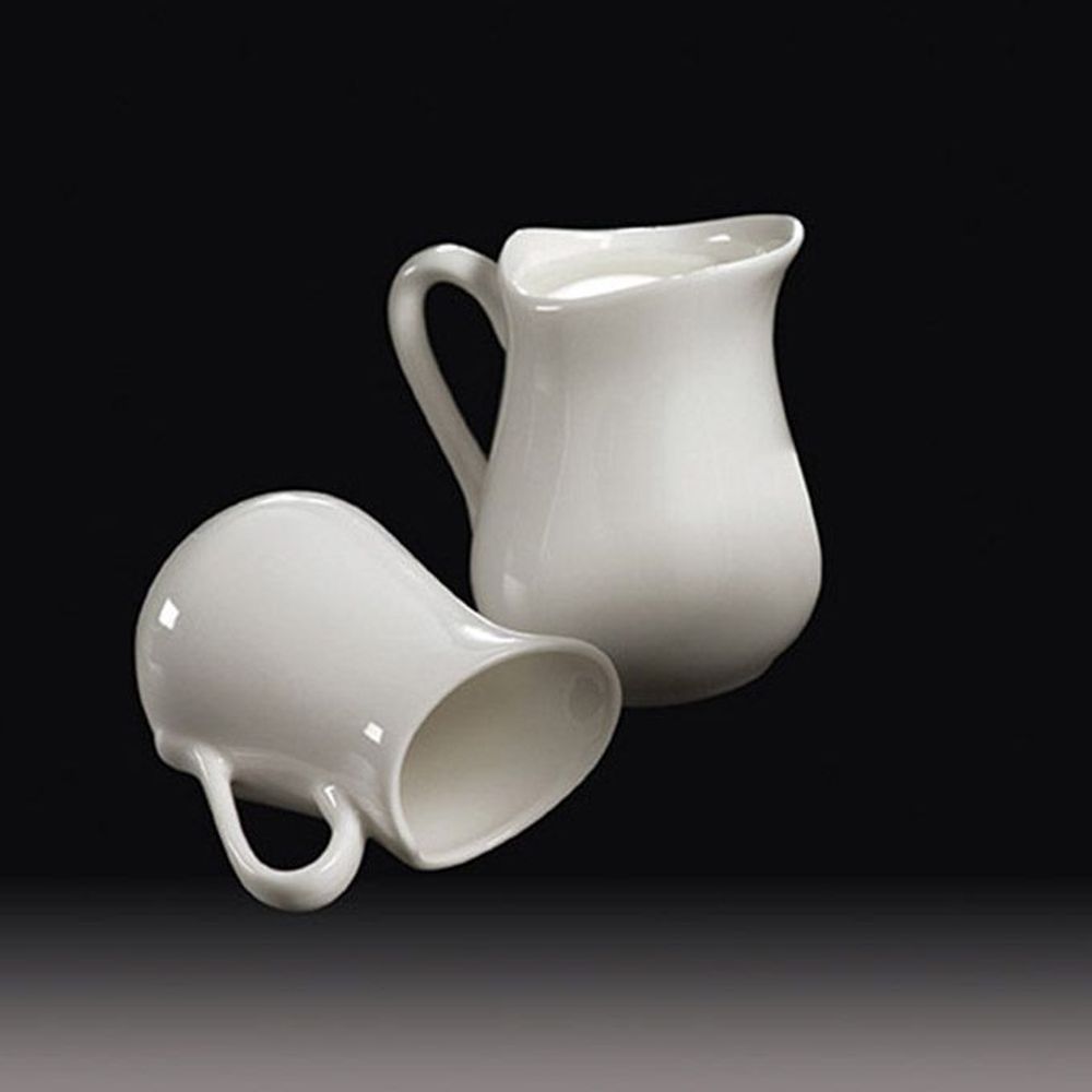 American Metalcraft White Porcelain Bell Creamer, 4 Ounce